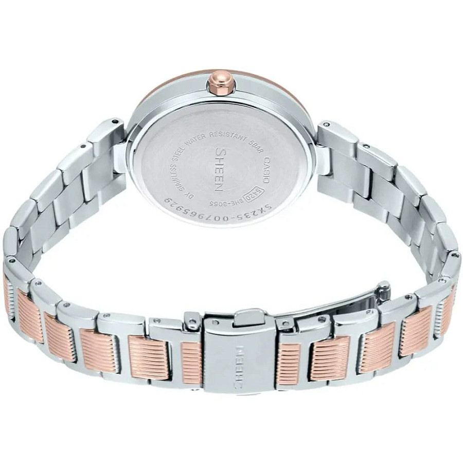 Часы Casio Sheen SHE-3065SPG-7AUER — кварцевые, металл сталь