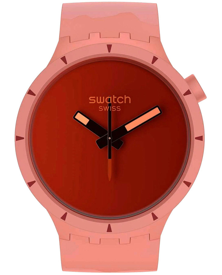 Часы Swatch Big Bold Bioceramic SB03R100 — мужские, красный