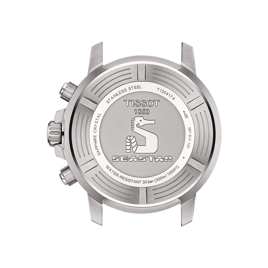 Часы Tissot Seastar 1000 Quartz Chronograph T120.417.11.091.01 — сталь металл, Швейцария