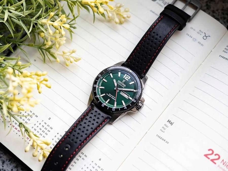 Часы Festina Titanium F20699/3 — кожаный, мужские