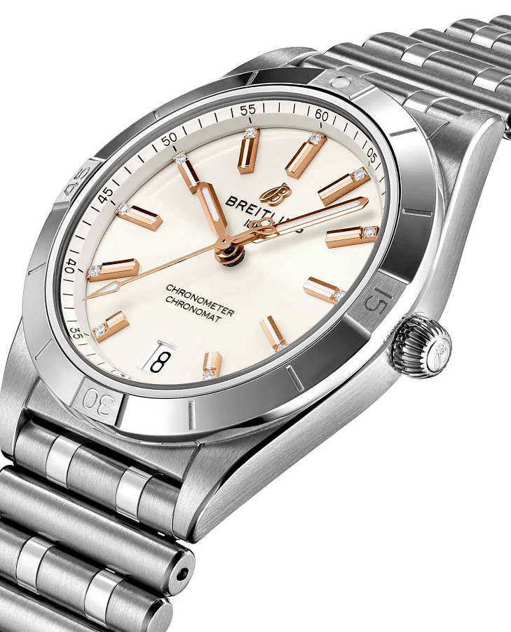Часы Breitling Chronomat Automatic 36 A10380101A2A1 — механические, металл сталь
