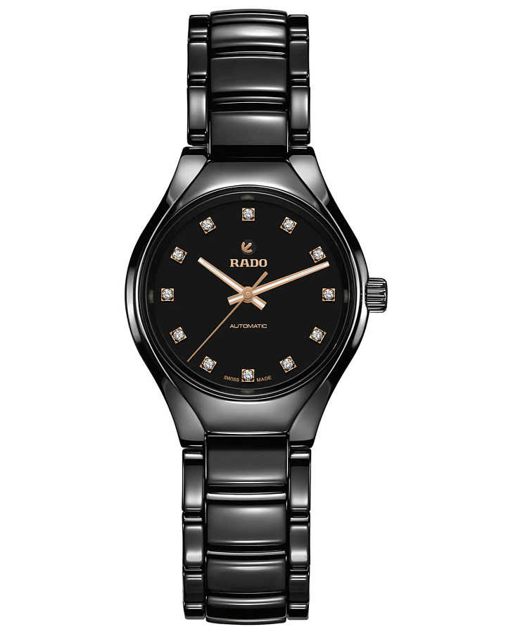 Часы Rado True Automatic Diamonds R27242732 — женские, черный