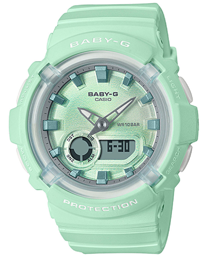 Часы Casio Baby-G BGA-280-3A — женские, зеленый