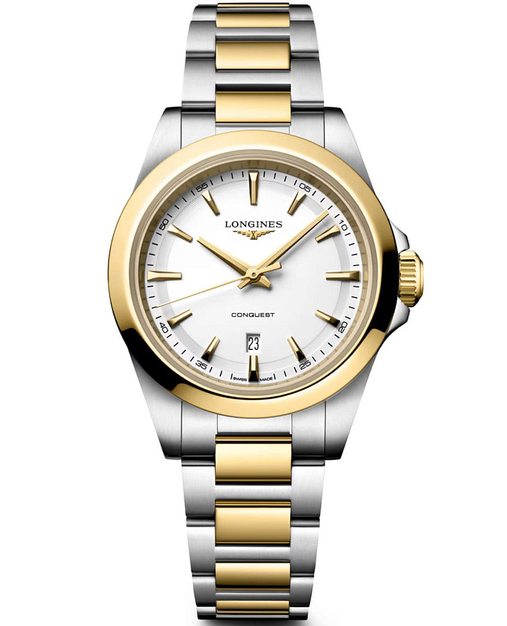 Часы Longines Conquest 30 mm L3.350.3.12.7 — женские, серебристый