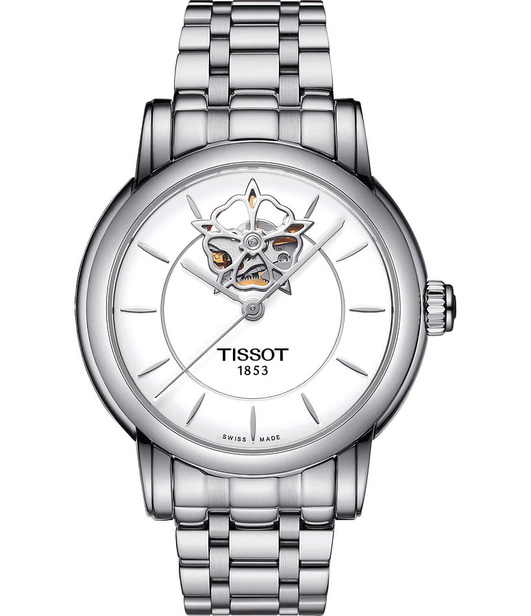 Часы Tissot Lady Heart Powermatic 80 T050.207.11.011.04 — женские, белый