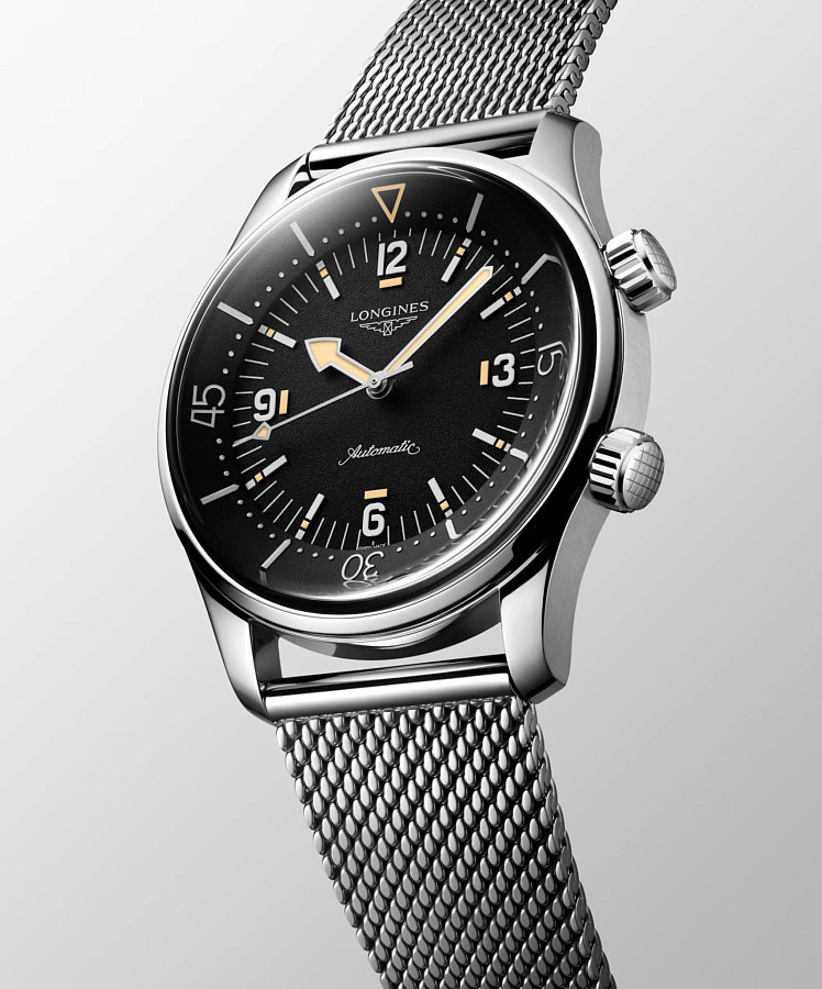 Часы Longines legend diver L3.795.4.59.9 — металл сталь, Швейцария