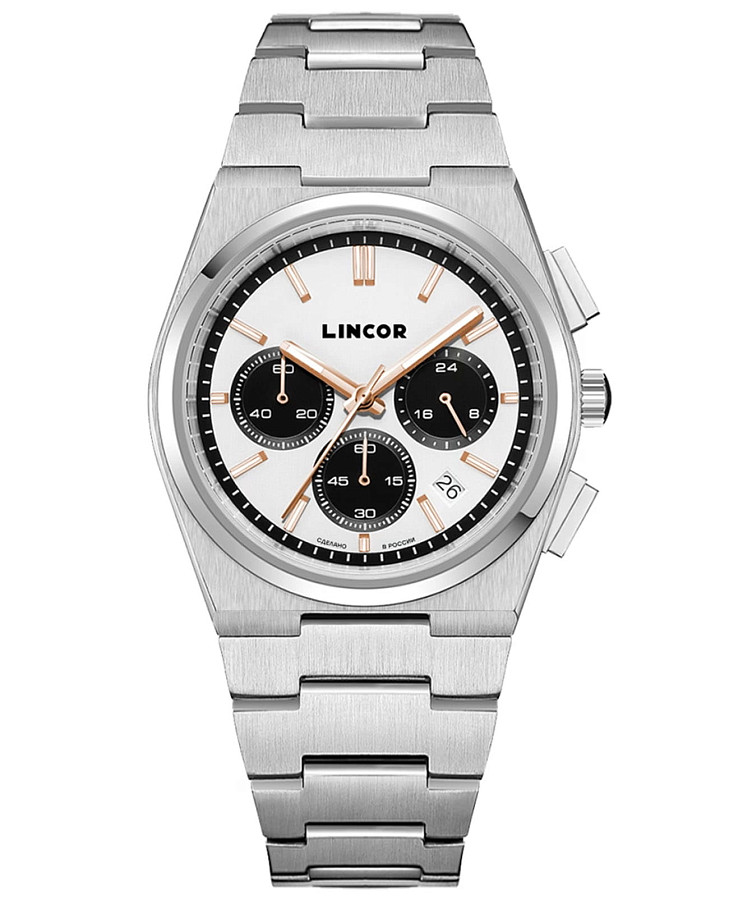 Часы Lincor Uni 4099B-1 — мужские, белый