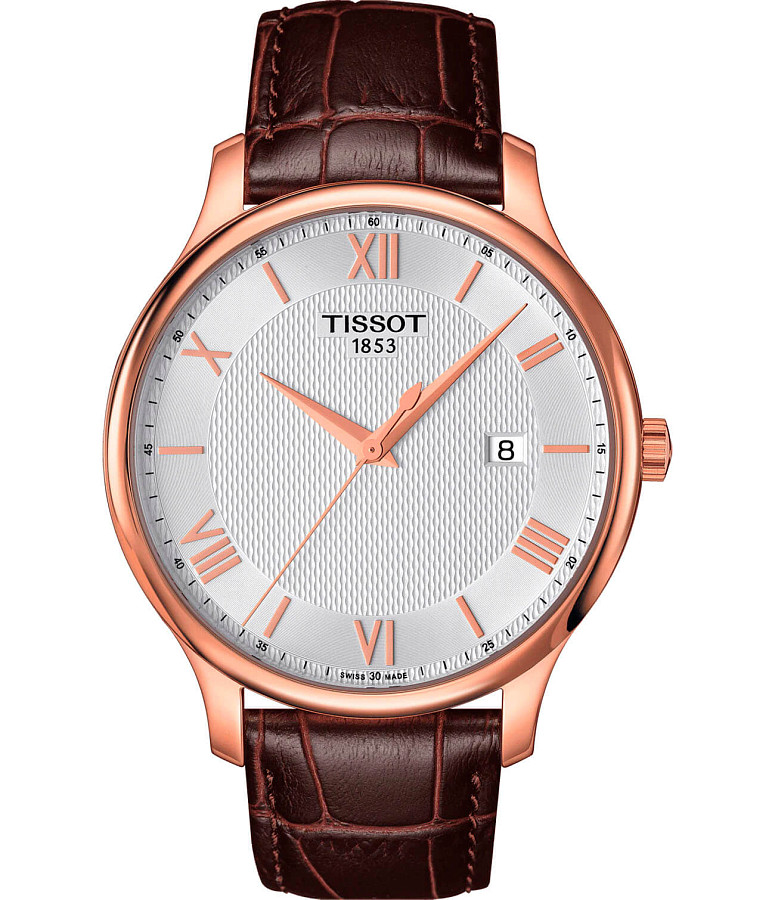 Часы Tissot Tradition T063.610.36.038.00 — мужские, серебристый