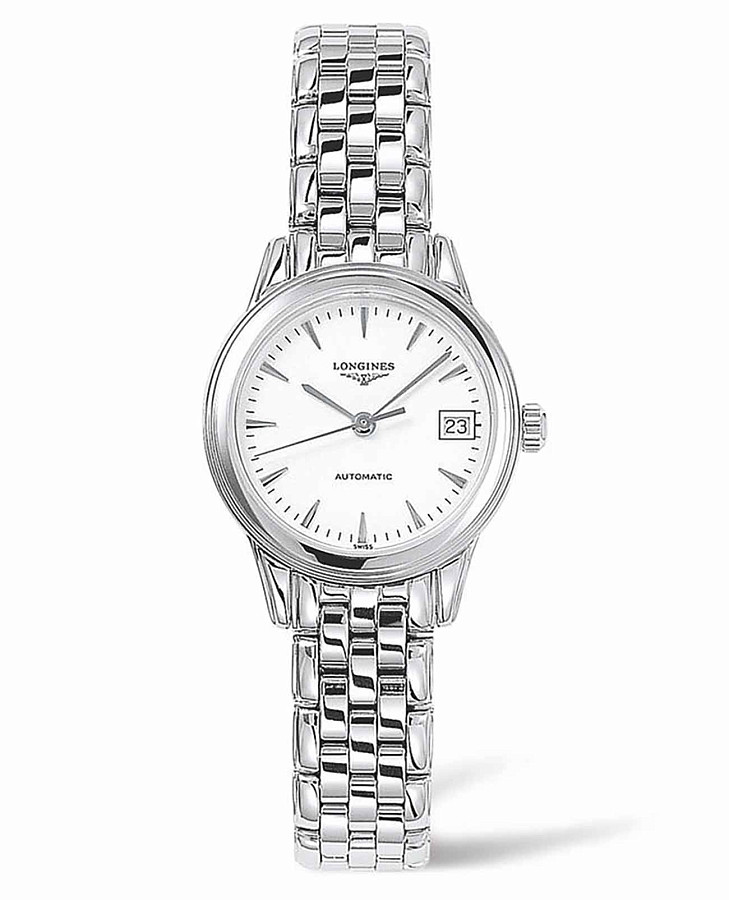 Часы Longines Flagship L4.274.4.12.6 — женские, белый