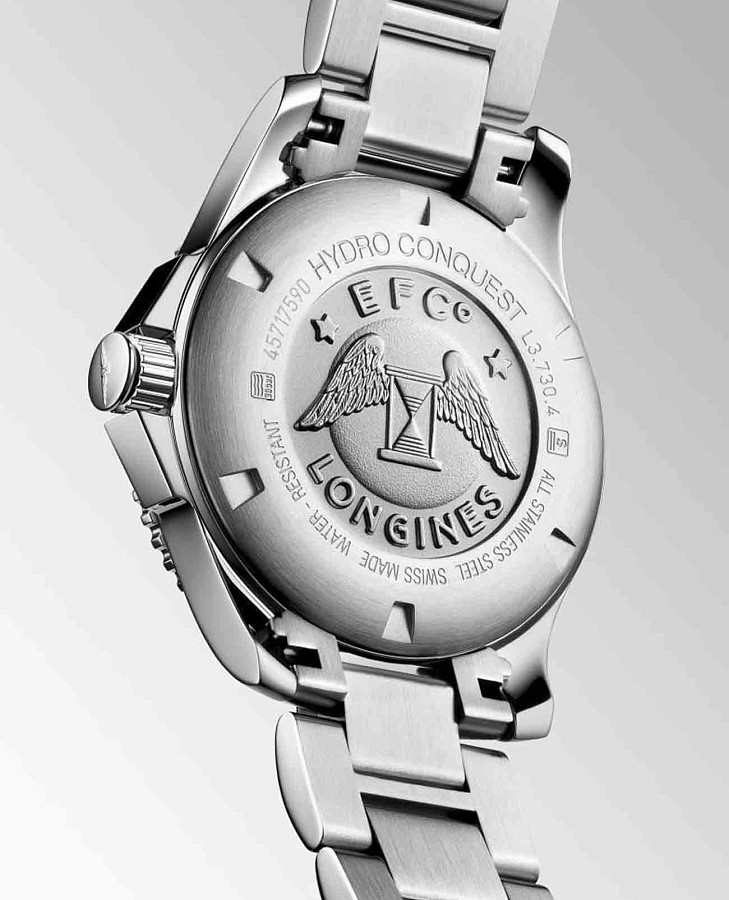 Часы Longines HydroConquest L3.730.4.96.6 — металл сталь, Швейцария