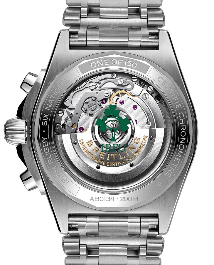 Часы Breitling Chronomat B01 42 Six Nations Ireland AB0134A91L1A1 — нержавеющая сталь, мужские