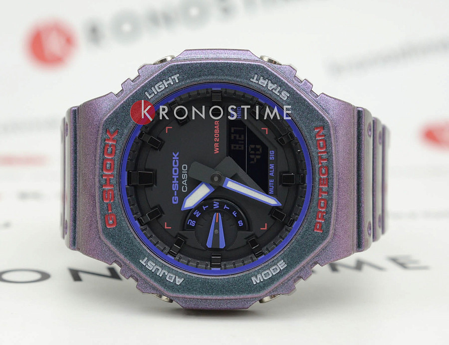 Часы Casio G-Shock GA-2100AH-6ADR (GA-2100AH-6A) — электронные, карбон пластик