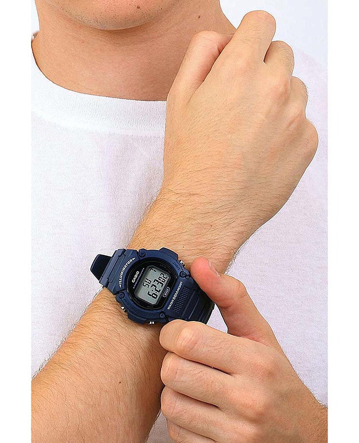 Часы Casio Collection W-219H-8BVEF — пластик, мужские