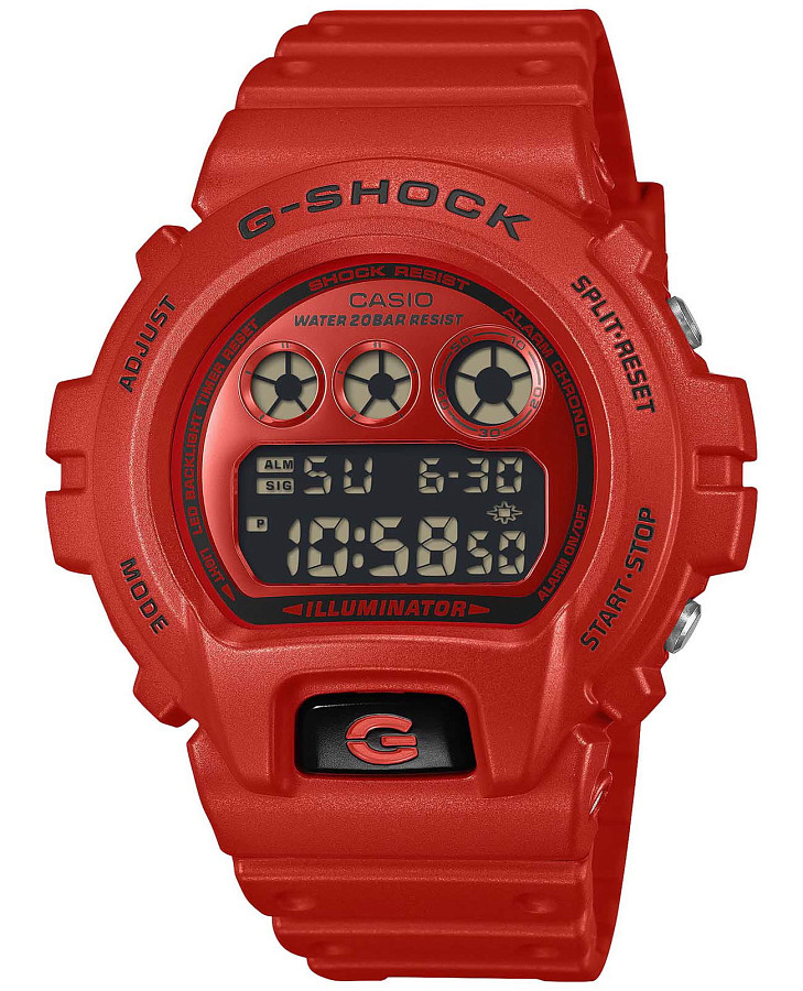 Часы Casio G-Shock DW-6900RRB-4 — мужские, красный