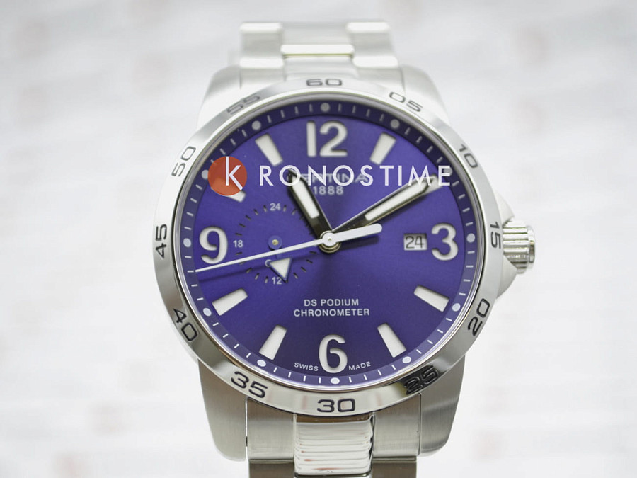 Часы Certina DS Podium GMT C034.455.11.040.00 — нержавеющая сталь 316l, мужские