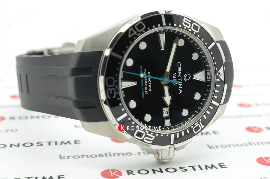 Часы Certina DS Action Diver Powermatic 80 C032.407.17.051.60 — механические, алюминий сталь металл