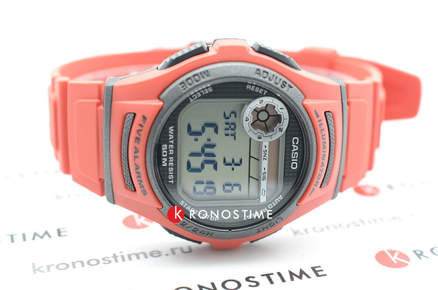 Часы Casio Collection W-213-4A — пластик, мужские