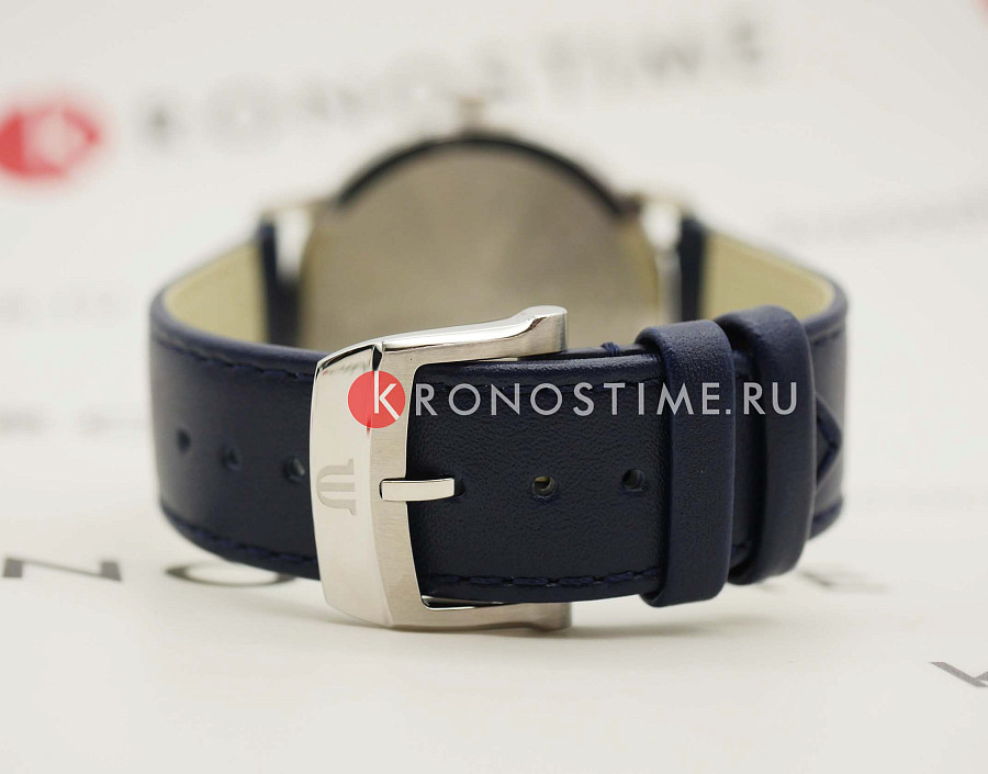 Часы Maurice Lacroix Eliros Date EL1118-SS001-410-4 — синий, металл сталь