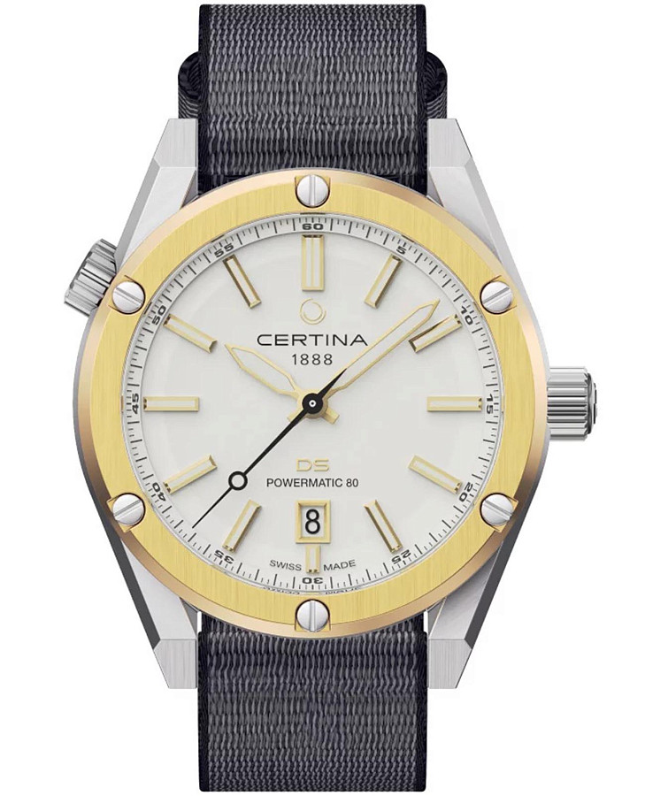 Часы Certina DS+ C041.407.19.031.91 — мужские, белый