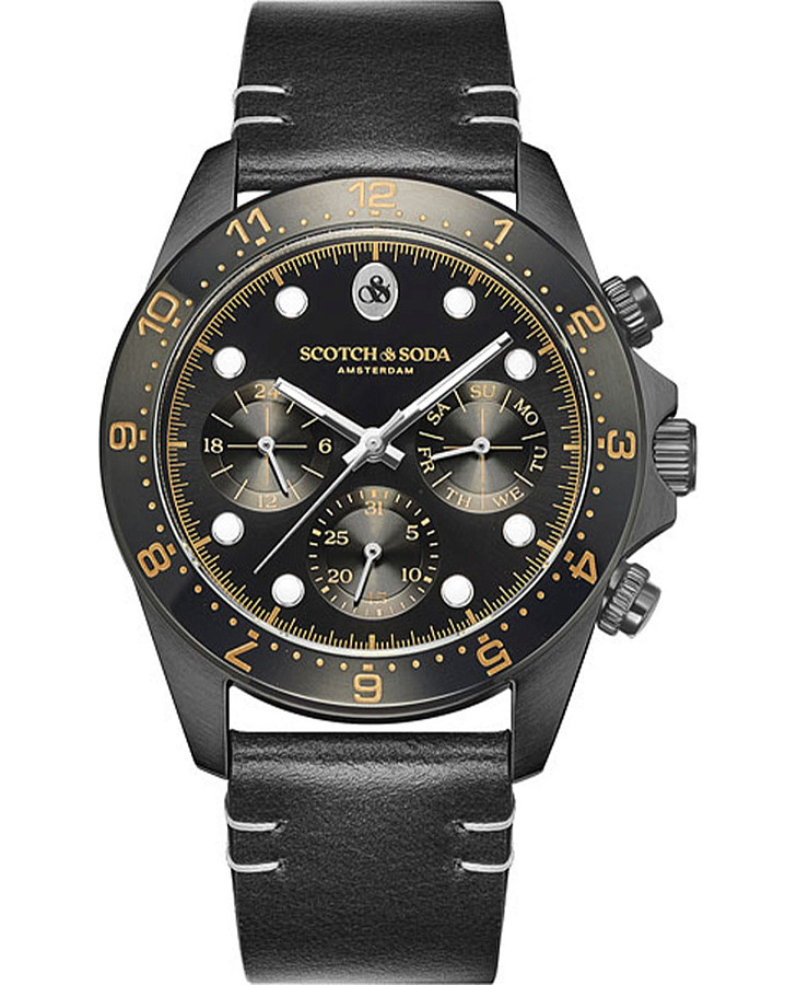 Часы Scotch&Soda SSM.141B — мужские, черный