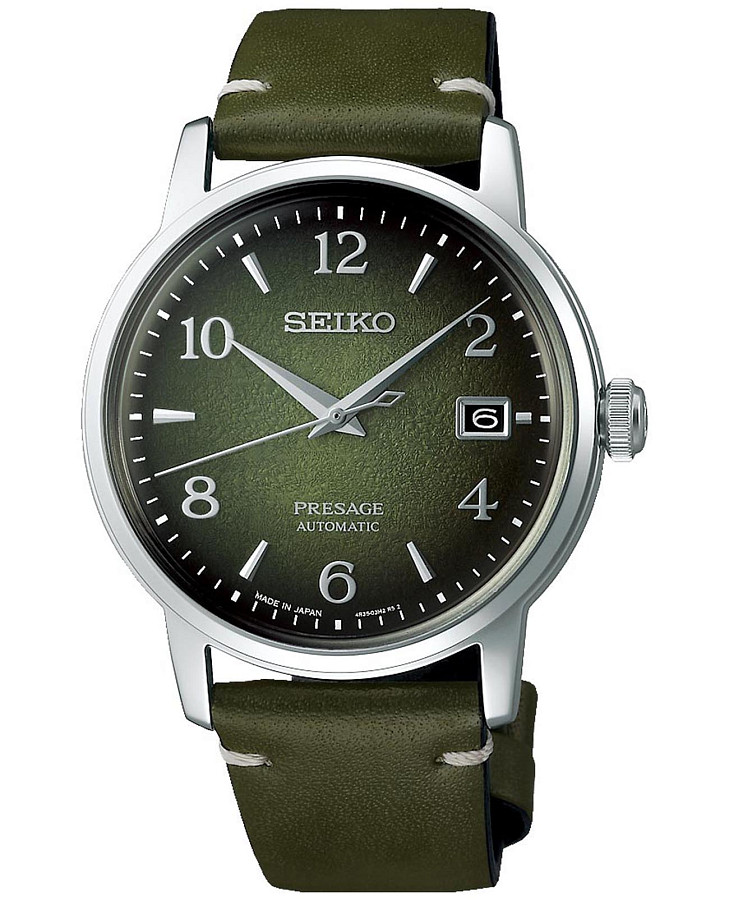 Часы Seiko Presage SRPF41J1 — мужские, зеленый