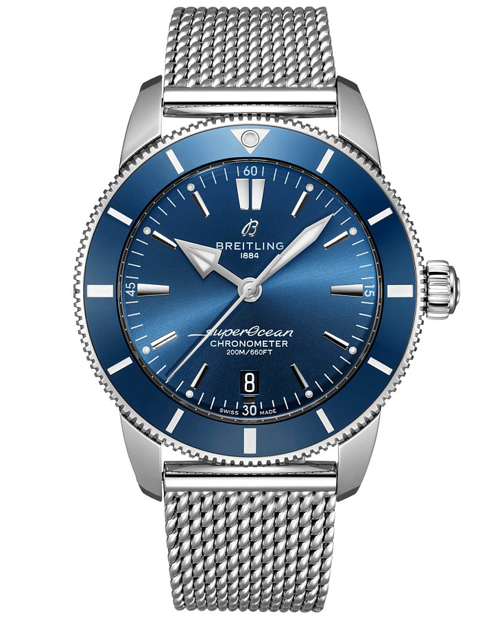Часы Breitling Superocean Heritage B20 Automatic 44 AB2030161C1A1 — мужские, синий