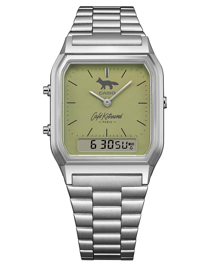 Часы Casio Vintage AQ-230ECK-3A — мужские, зеленый