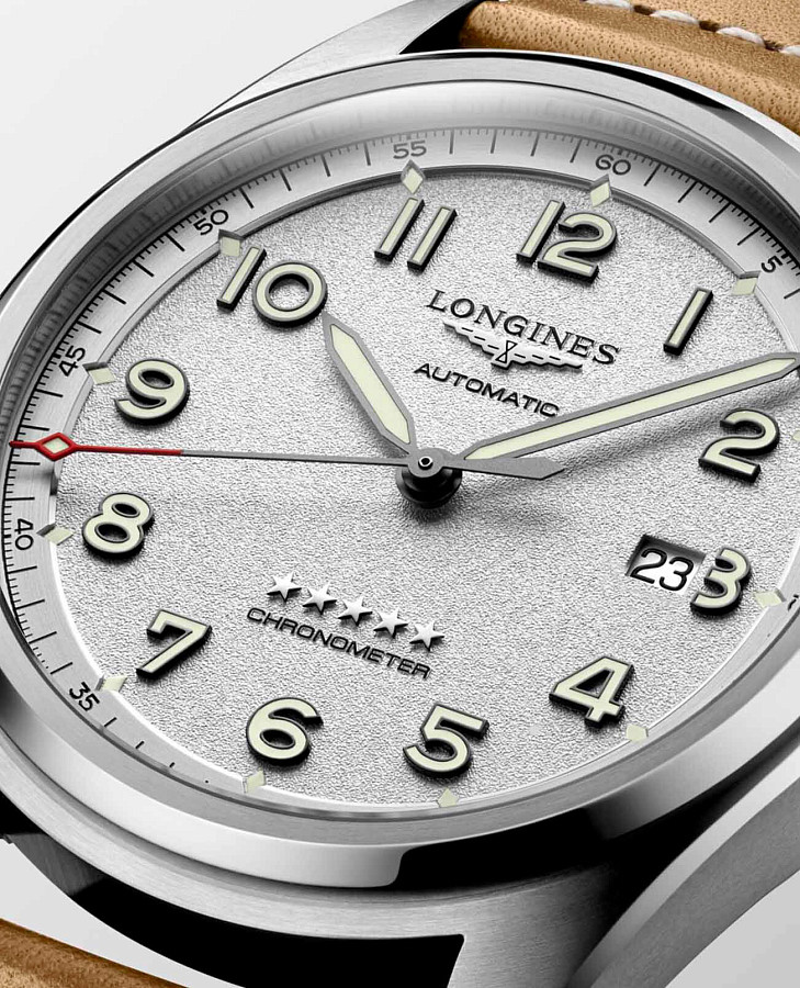Часы Longines Spirit L3.811.4.73.2 — мужские, кожаный