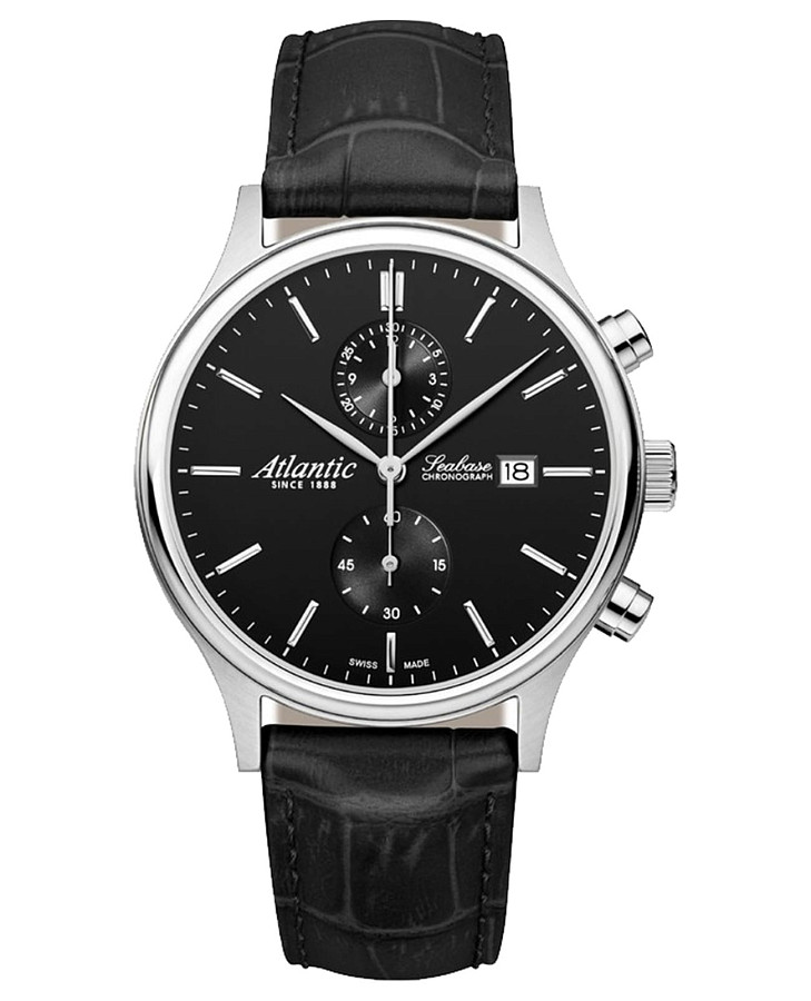 Часы Atlantic Seabase 64452.41.61 — мужские, черный