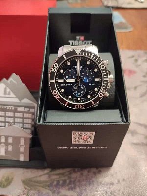 Фото покупателя: Швейцарские наручные часы Tissot Seastar 1000 Chronograph Special Edition T120.417.11.041.01 с хронографом