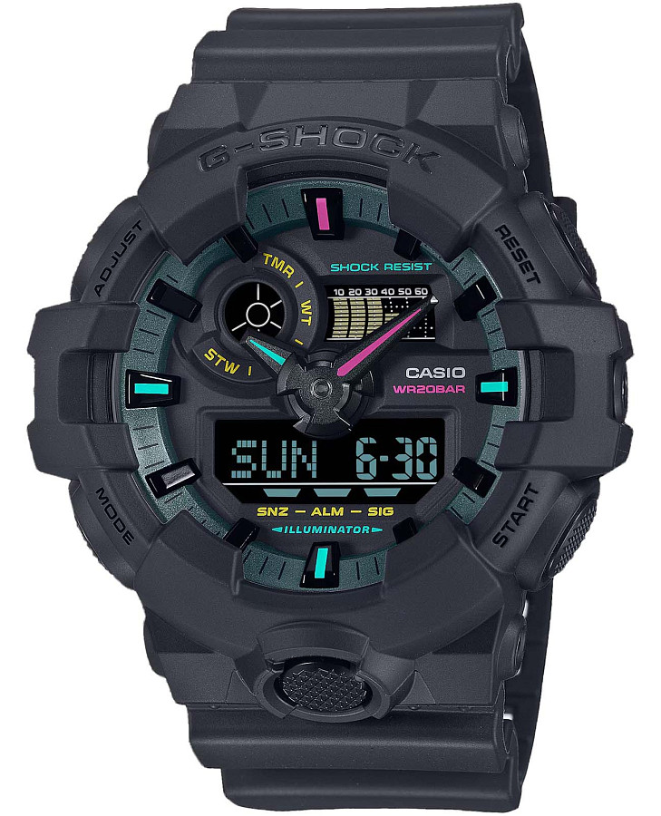 Часы Casio G-Shock GA-700MF-1ADR (GA-700MF-1A) — мужские, черный