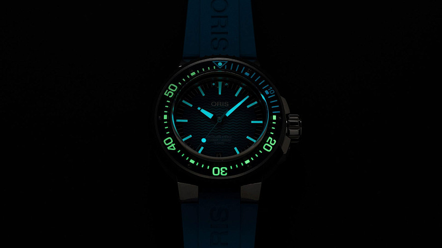Часы Oris Aquis PRO 4000M 01 400 7777 7155-Set — мужские, каучук