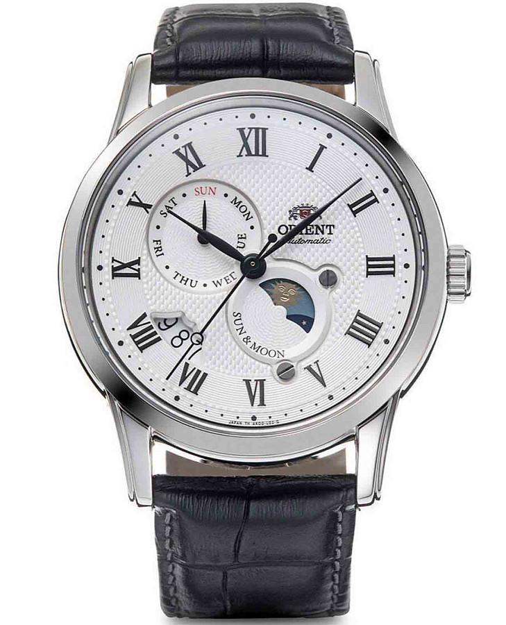 Часы Orient Sun & Moon RA-AK0005S (RN-AK0005S) — мужские, белый