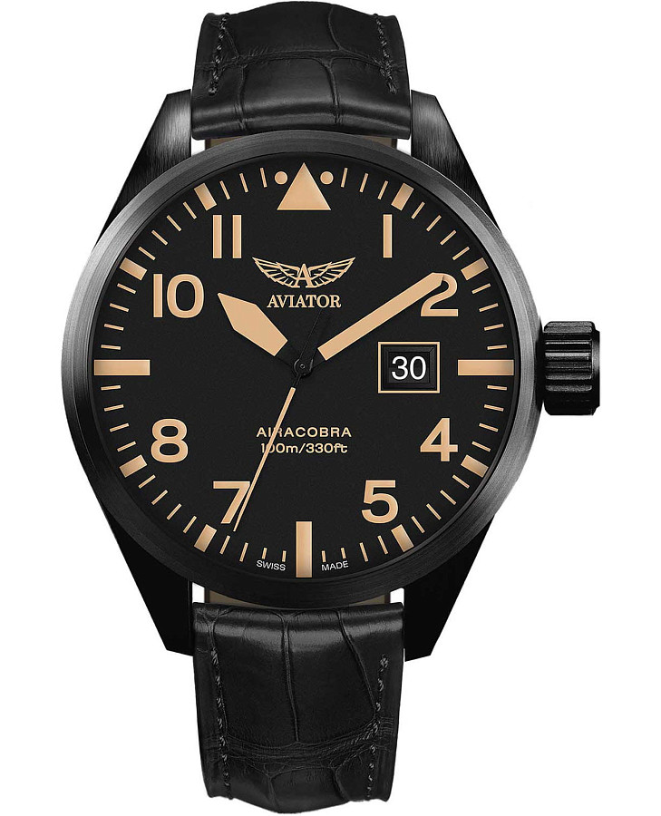 Часы Aviator Airacobra P42 V.1.22.5.157.4 — мужские, черный