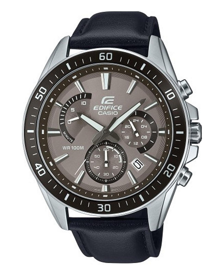 Часы Casio Edifice EFR-552L-5AVUDF (EFR-552L-5A) — мужские, коричневый