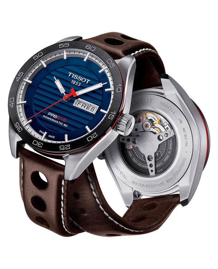 Часы Tissot PRS 516 Powermatic 80 T100.430.16.041.00 — металл сталь, Швейцария