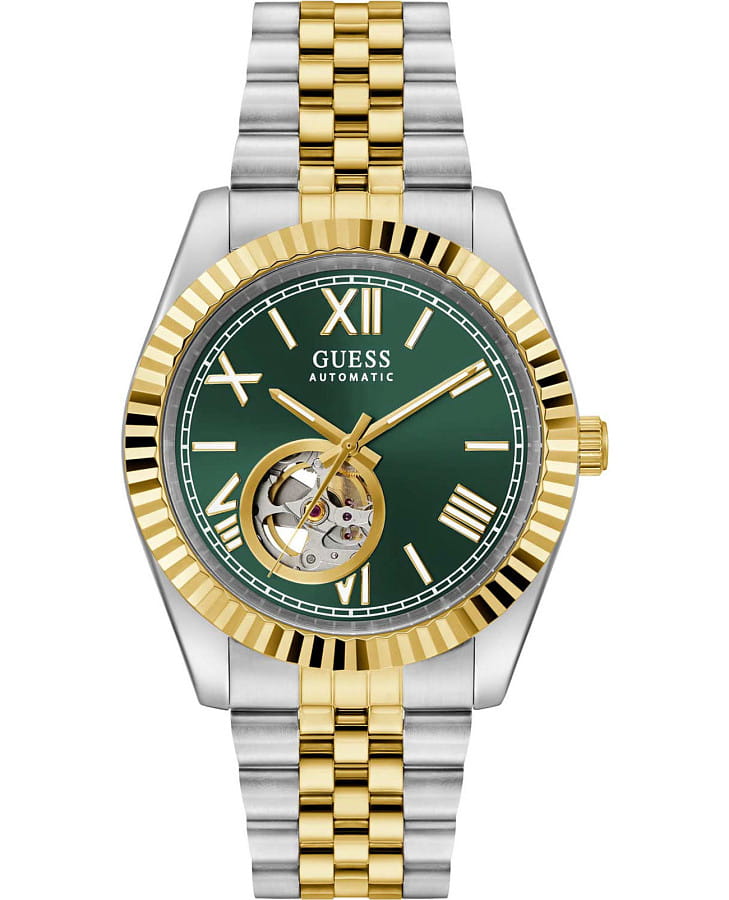 Часы Guess Dress Connoisseur Automatic GW0984G4 — мужские, зеленый