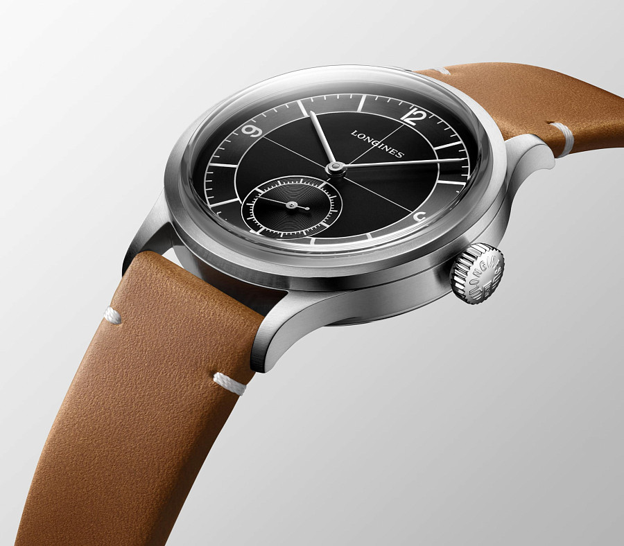 Часы Longines Heritage Classic L2.828.4.53.2 — черный, сталь металл