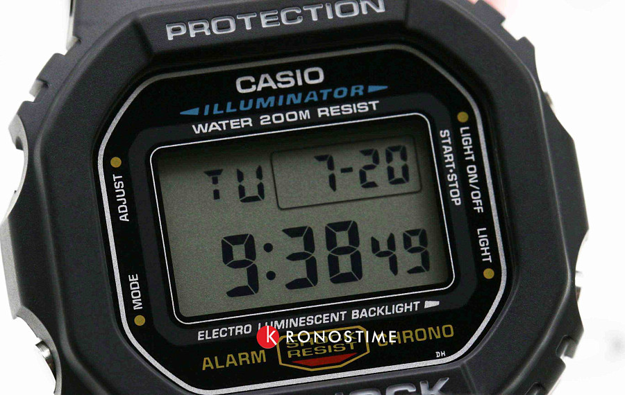 Часы Casio G-Shock DW-5600E-1V — серый, пластик