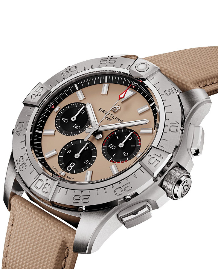Часы Breitling Avenger B01 Chronograph 44 AB0147101A1X1 — механические, сталь металл