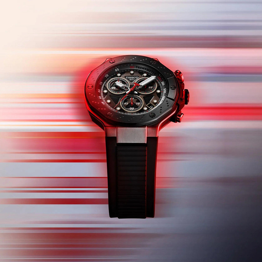 Часы Tissot T-Race MotoGP Quartz Chronograph (2025) T141.417.27.081.00 — черный, металл сталь