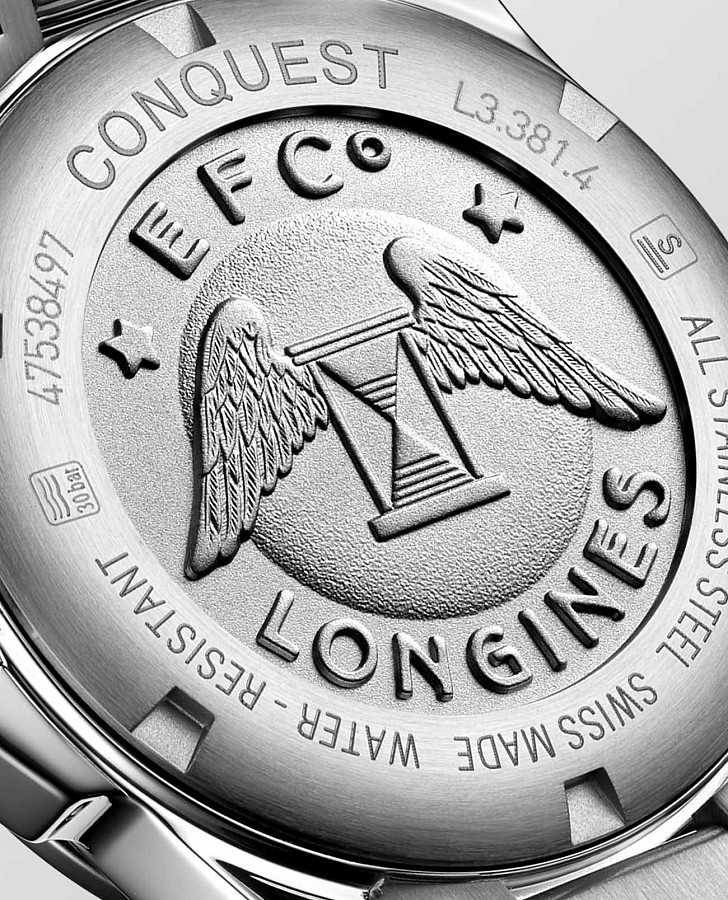 Часы Longines Conquest L3.381.4.58.6 — нержавеющая сталь, женские