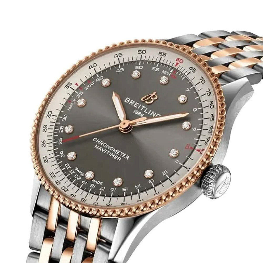 Часы Breitling Navitimer Automatic 36 U173271A1B1U1 — механические, металл сталь