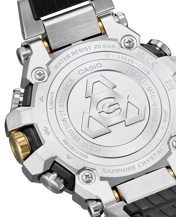 Часы Casio G-Shock MTG-B3000D-1A9DR (MTG-B3000D-1A9ER) — сталь + пластик, мужские