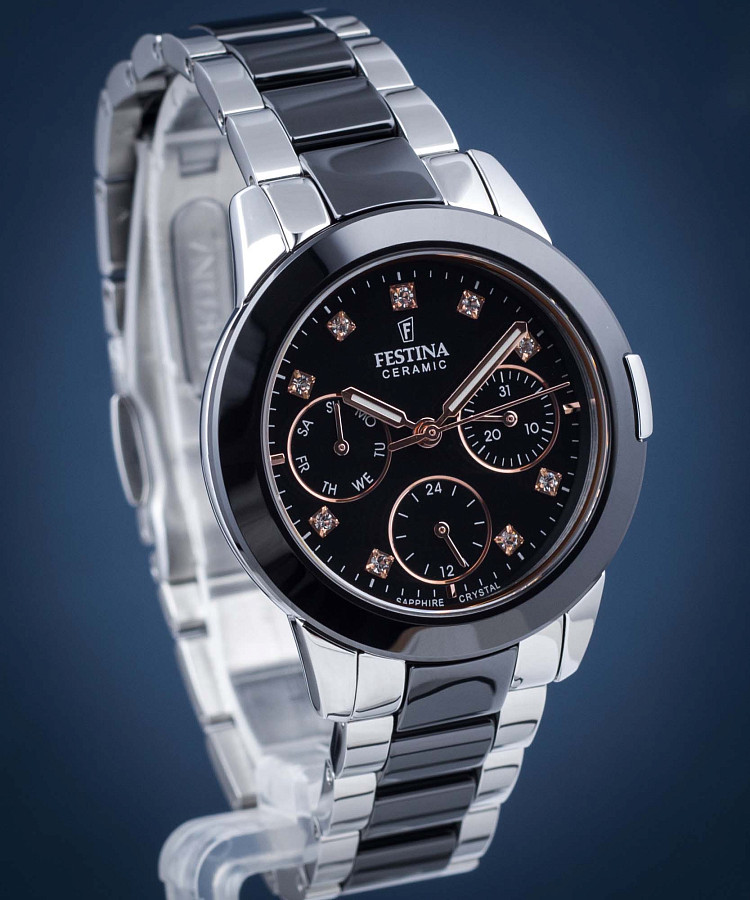 Часы Festina Ceramic F20497/3 — сталь металл, Испания