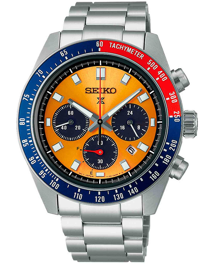 Часы SEIKO Prospex Speedtimer SSC947P1 — мужские, оранжевый