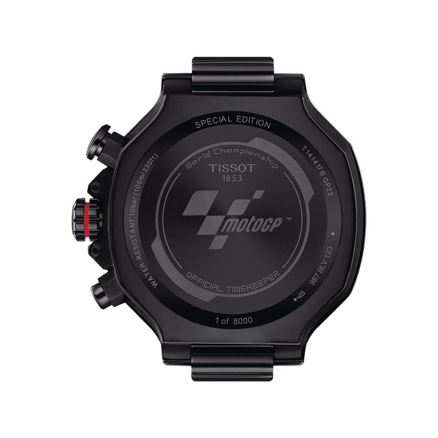 Часы Tissot T-Race MotoGP Chronograph 2023 Limited Editon T141.417.37.057.01 — черный, металл сталь