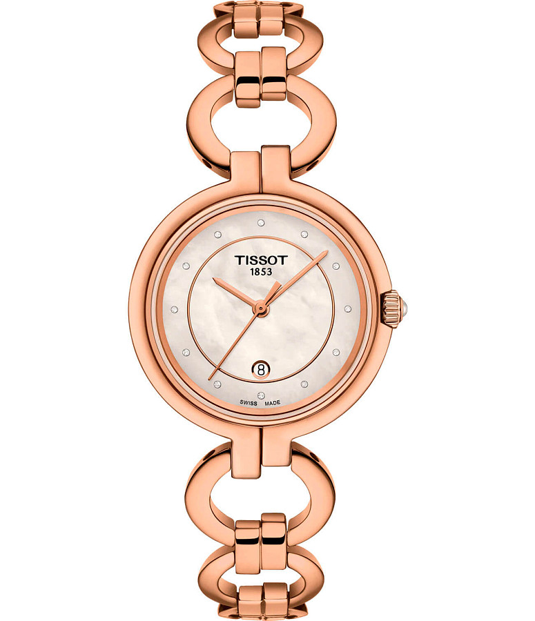 Часы Tissot Flamingo T094.210.33.116.01 — женские, перламутровый