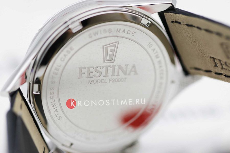 Часы Festina Classics F20007/2 — мужские, кожаный