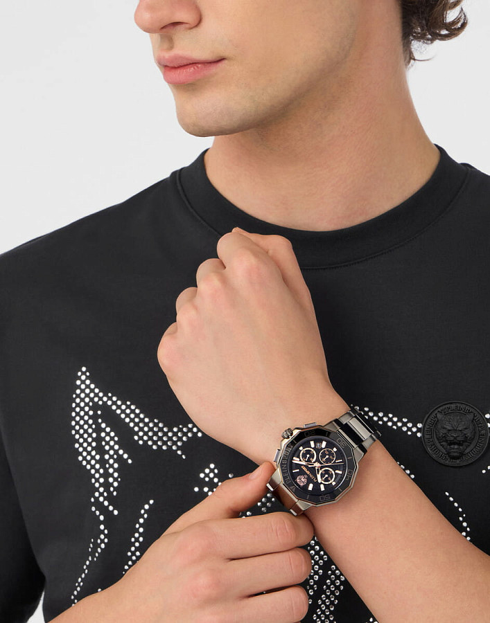 Часы Plein Sport Titan PSAGA0825 — нержавеющая сталь с ip-покрытием, мужские